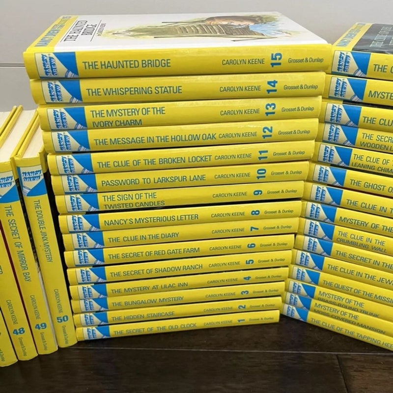 Nancy Drew Complete Series Set 1-56 Glossy Flashlight Hardcover Edition