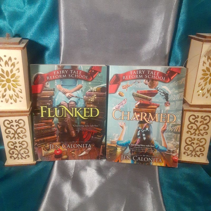 4 Fairy Tale Reform School books Flunked, Charmed, Tricked, Wished by Jen Calonita