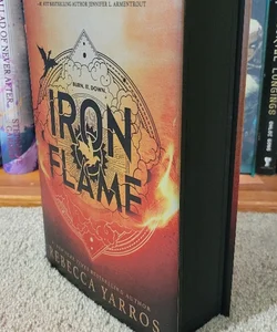 Iron Flame 1st Edition Sprayed Edges by Rebecca Yarros