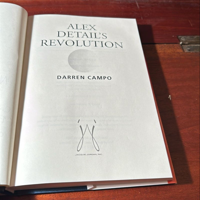 Alex details Revolution (Signed 1st Print)