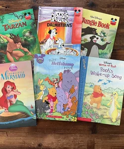 Book Bundle: Lot of 6 Vintage Disney Children's Books