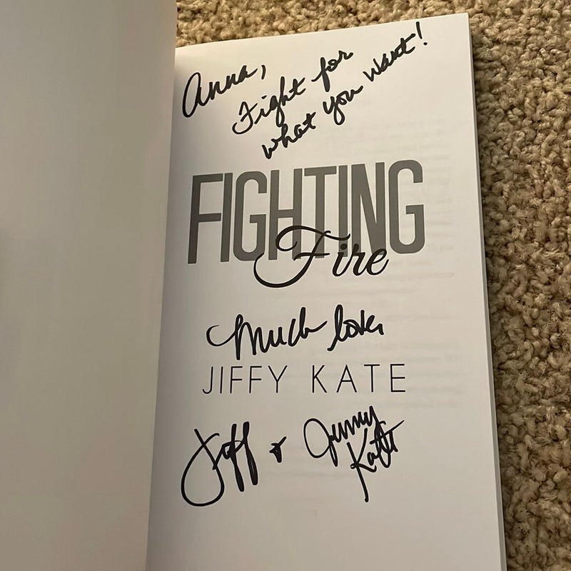 Fighting Fire (OOP cover signed by both authors)