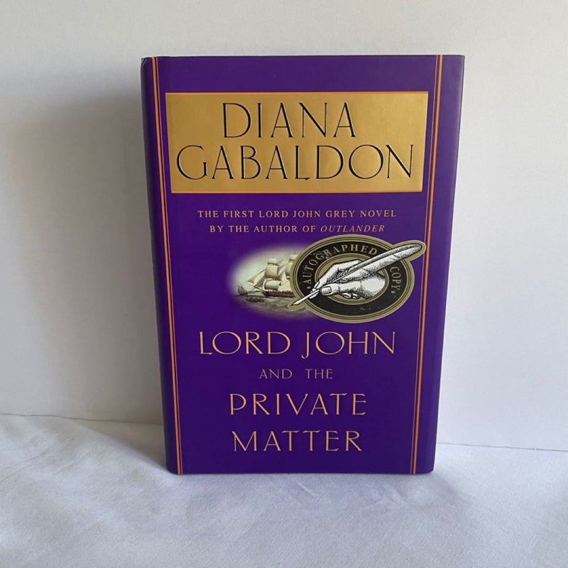 SIGNED Lord John and the Private Matter