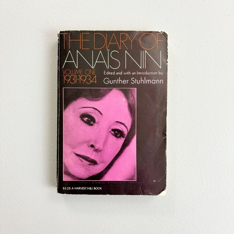 The Diary of Anais Nin Volume 1 1931-1934