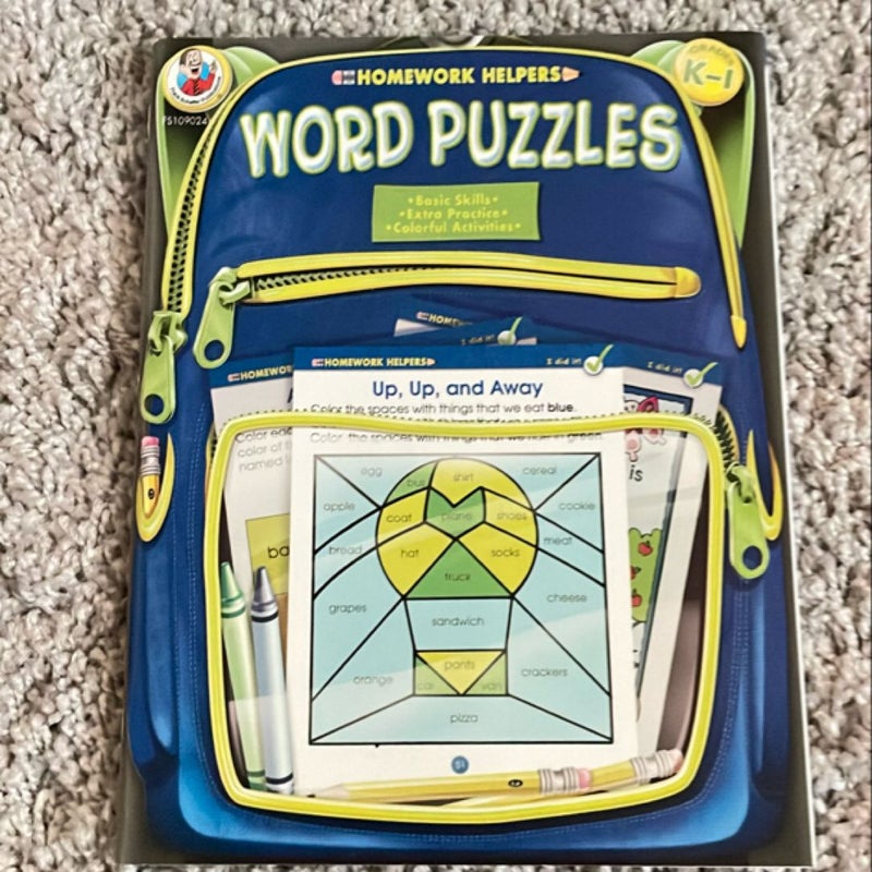 Word Puzzles, Grades K - 1