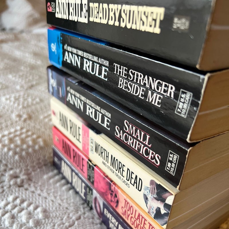 Ann Rule Lot of 6 True Crime BUNDLE 