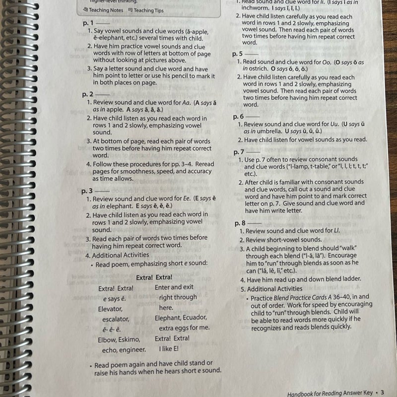 Abeka Reading 2: Answer Key