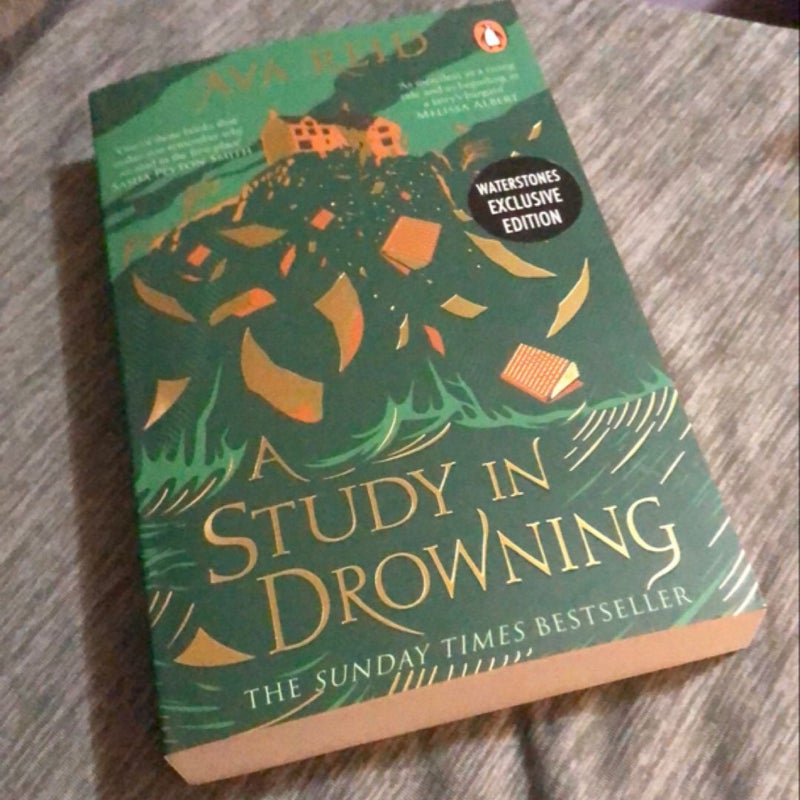 A Study In Drowning Waterstones Sprayed Edges NEW 