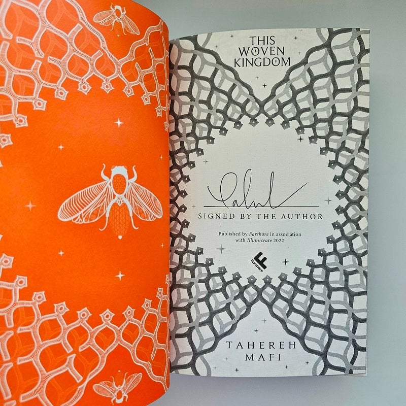 This Woven Kingdom SIGNED by Tahereh Mafi Illumicrate Special Edition