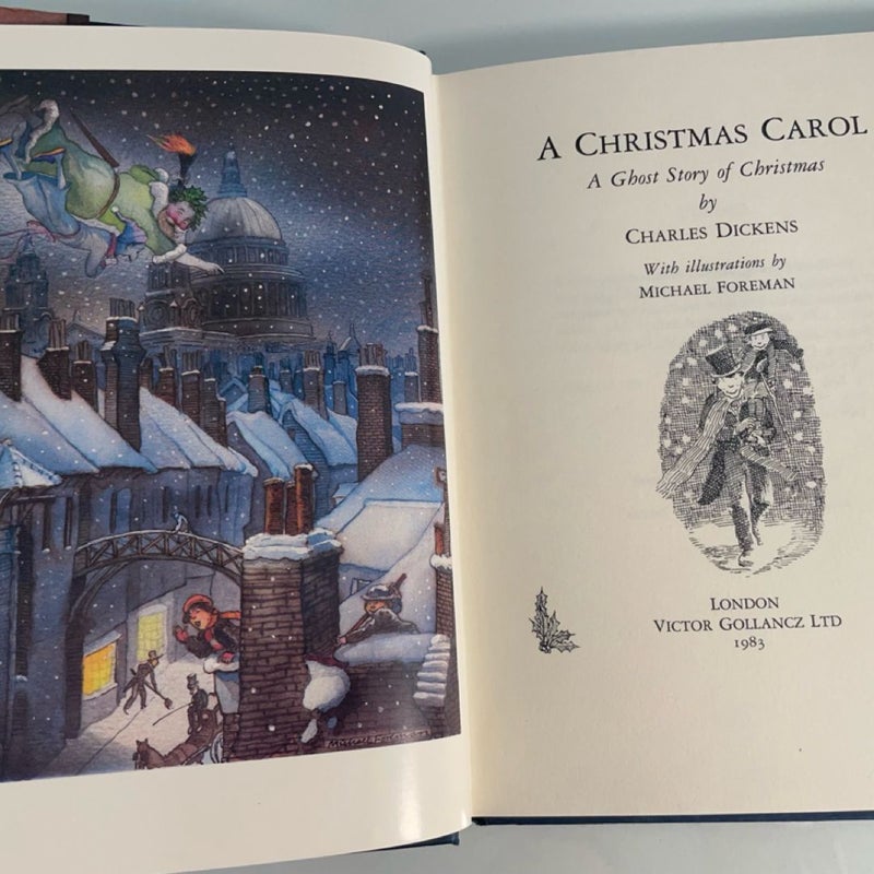 A Christmas Carol 1983 Illustrated Edition Charles Dickens Michael Foreman VG
