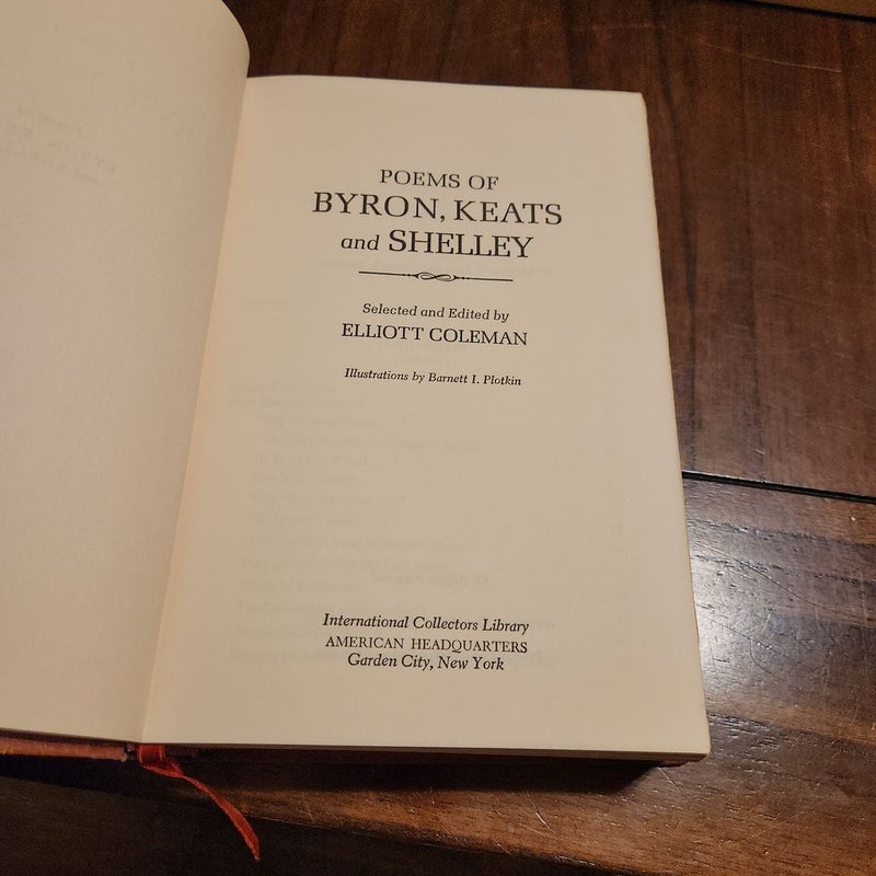Poems of Byron,Keats, and Shelley