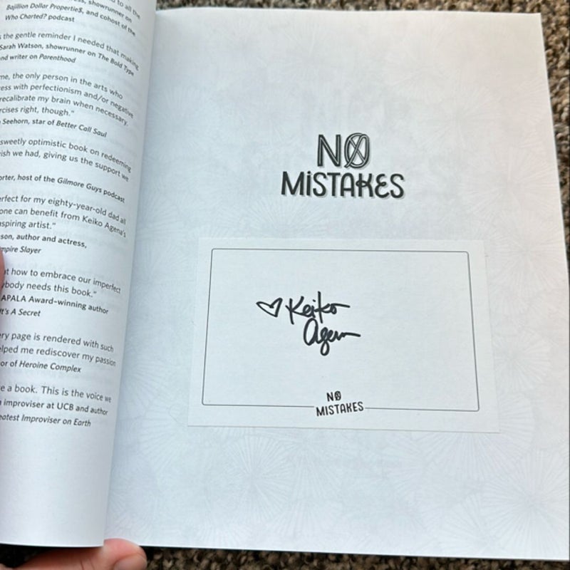 No Mistakes SIGNED BOOK PLATE