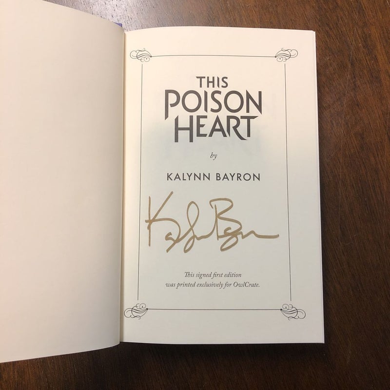 This Poison Heart - Owlcrate Edition