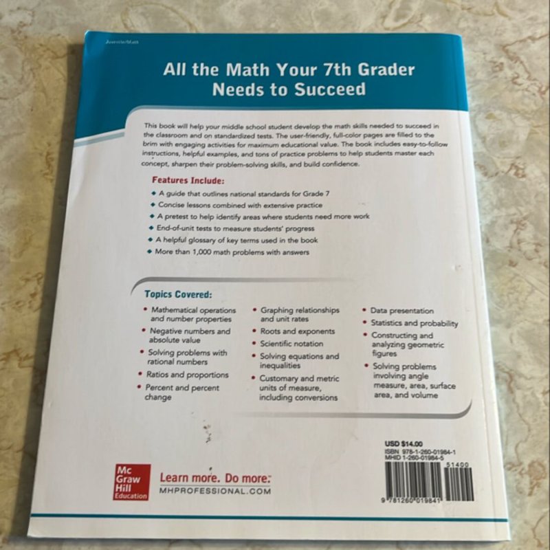 McGraw-Hill Education Math Grade 7, Second Edition