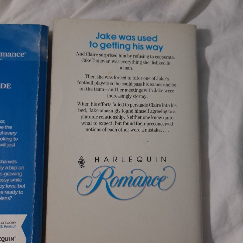 Harlequin Romance Paperback Vintage novels 3 lot