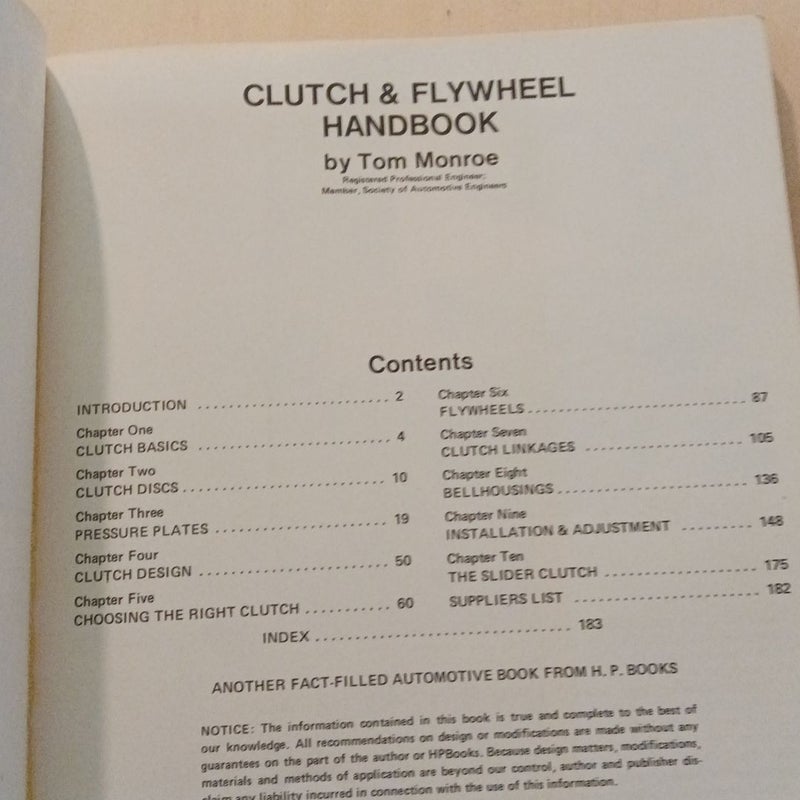 Clutch and Flywheel Handbook