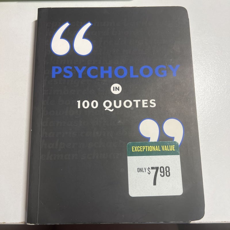 Psychology in 100 Quotes