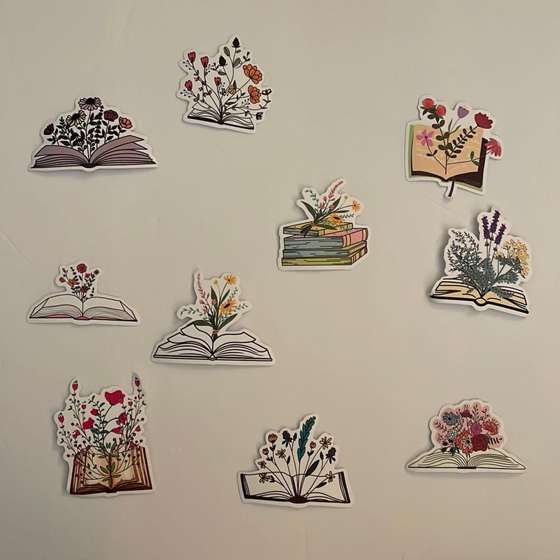 Assortment Of Autumnal Book Stickers 20 Count 