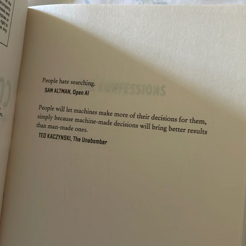 The Confessions (ARC EDITION)