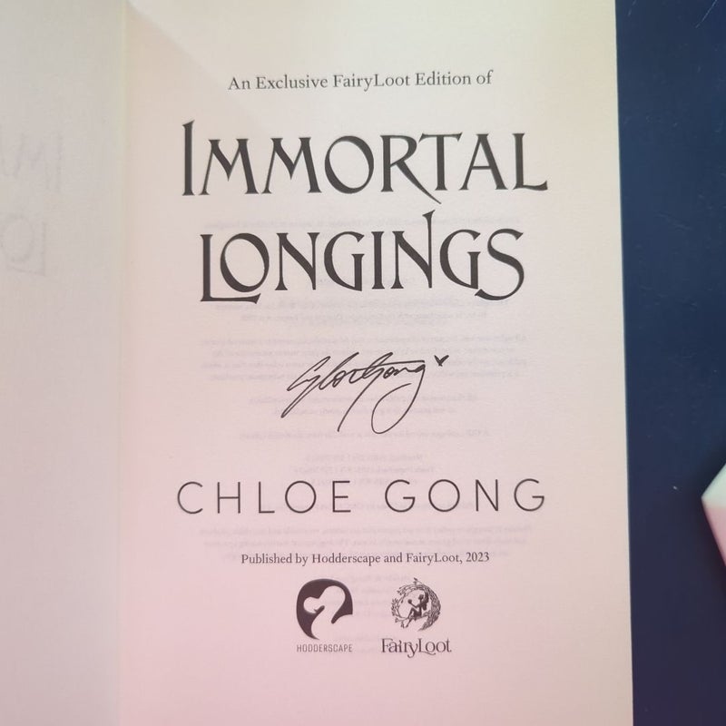 Fairyloot Immortal Longings Special Edition 