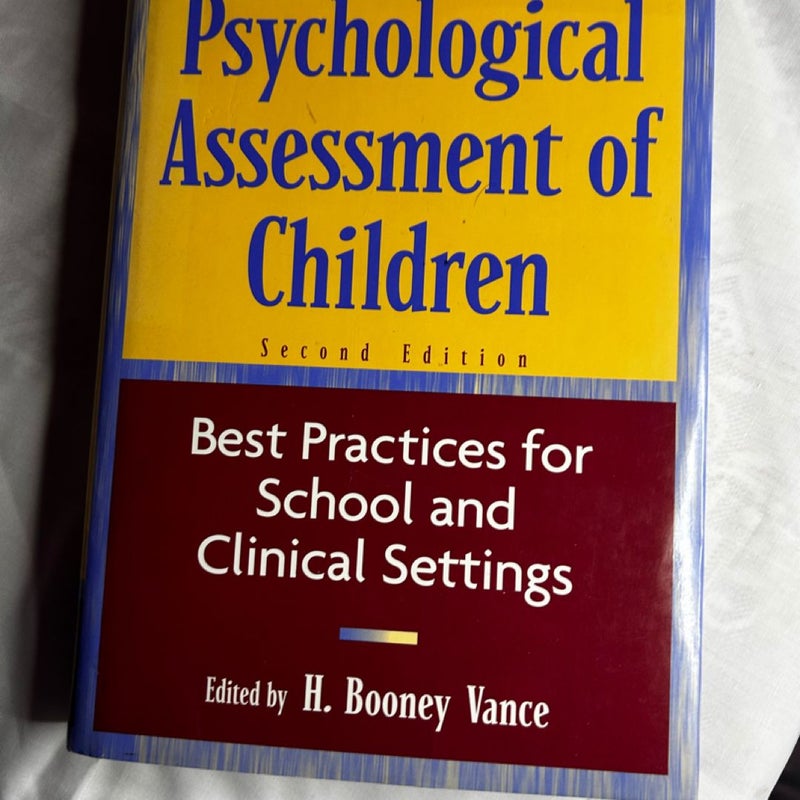Psychological Assessment of Children
