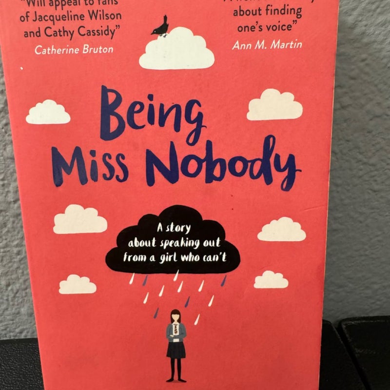 Being Miss Nobody- paperback like new