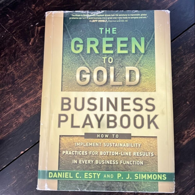 The Green to Gold Business Playbook