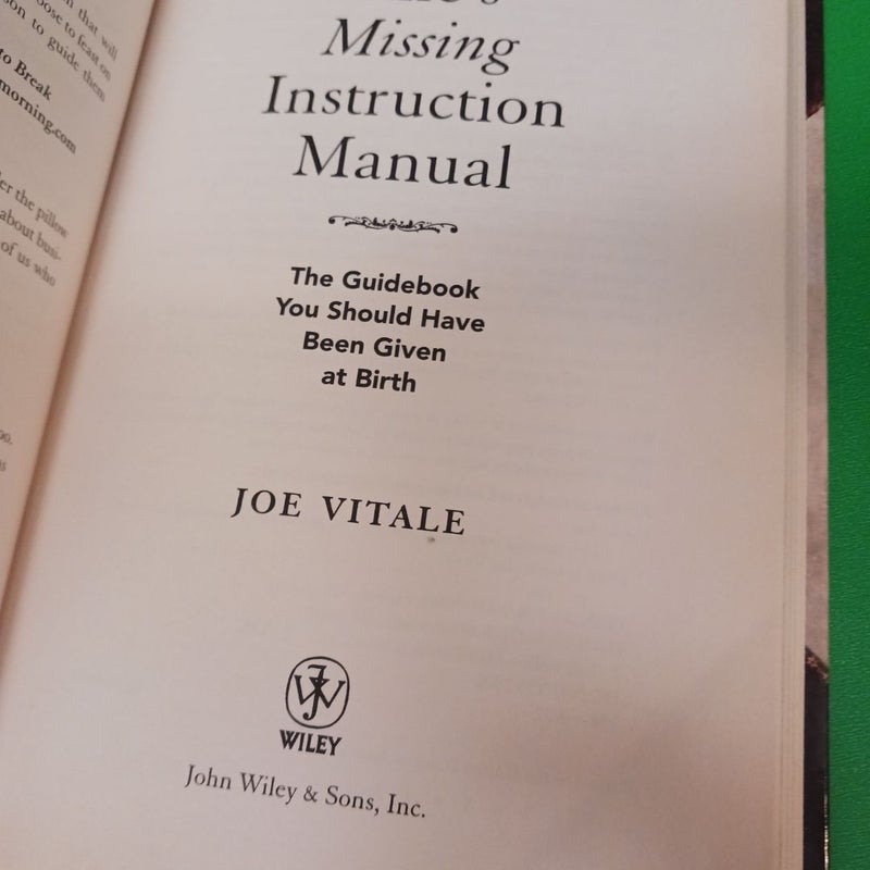 Life's Missing Instruction Manual