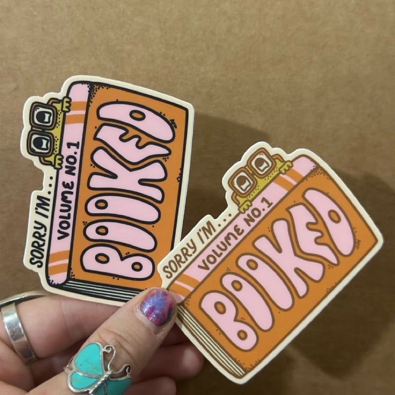 BOOKED STICKERS