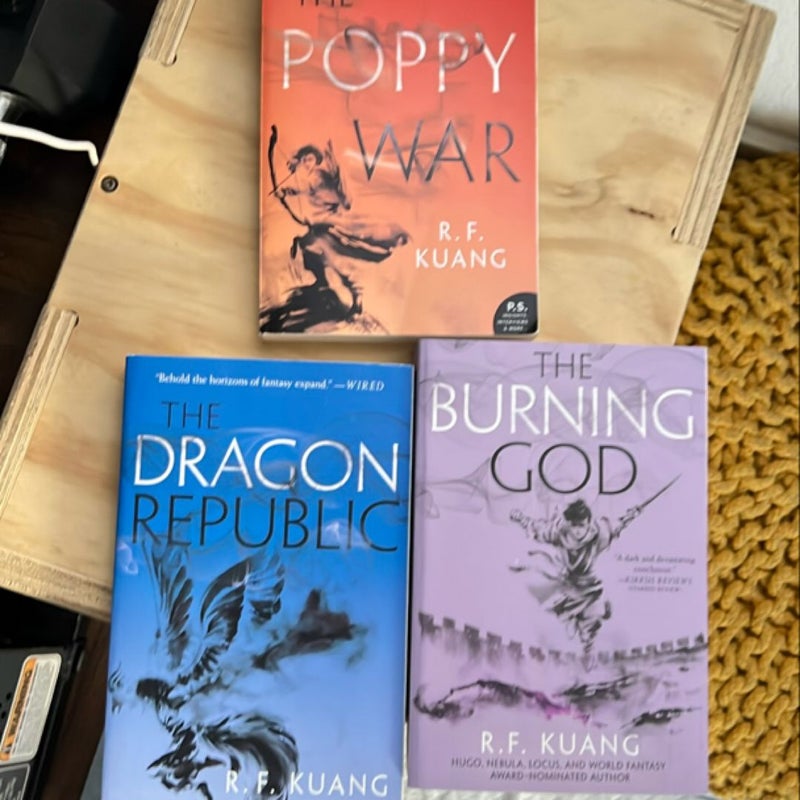 The Poppy War trilogy signed