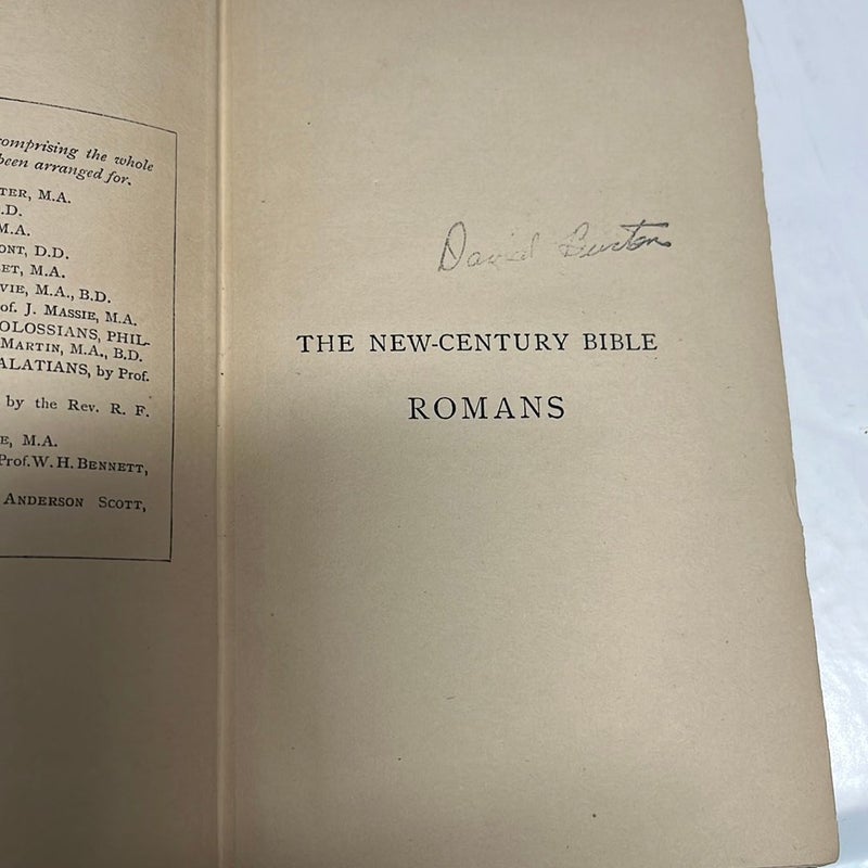 The New Century Bible Romans