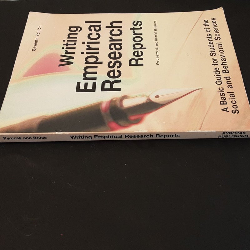 Writing Empirical Research Reports-7th Ed