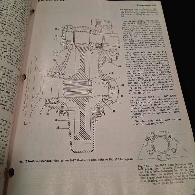 Allis-Chalmers Shop Manual AC20 AC17 AC25 and AC27