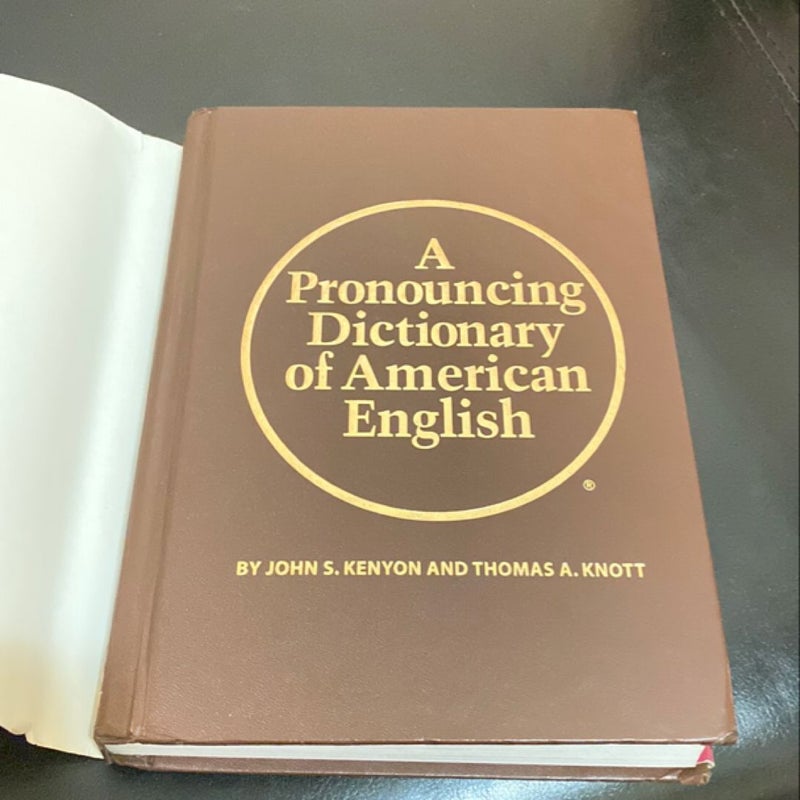 A Pronouncing Dictionary of American English