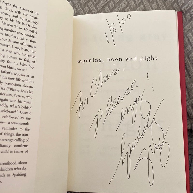 Morning, Noon and Night—Signed