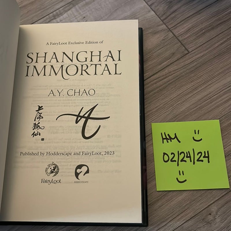 Shanghai Immortal - Fairyloot Edition