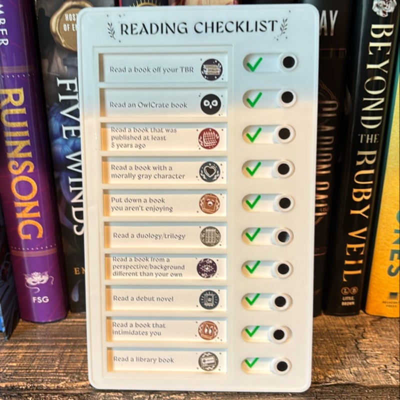 Reading Checklist