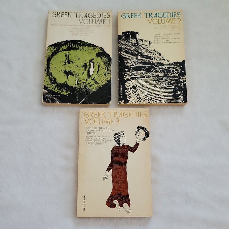 Greek Tragedies Vol. 1, 2, 3