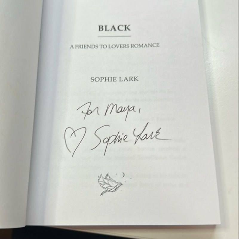 Black signed OOP cover