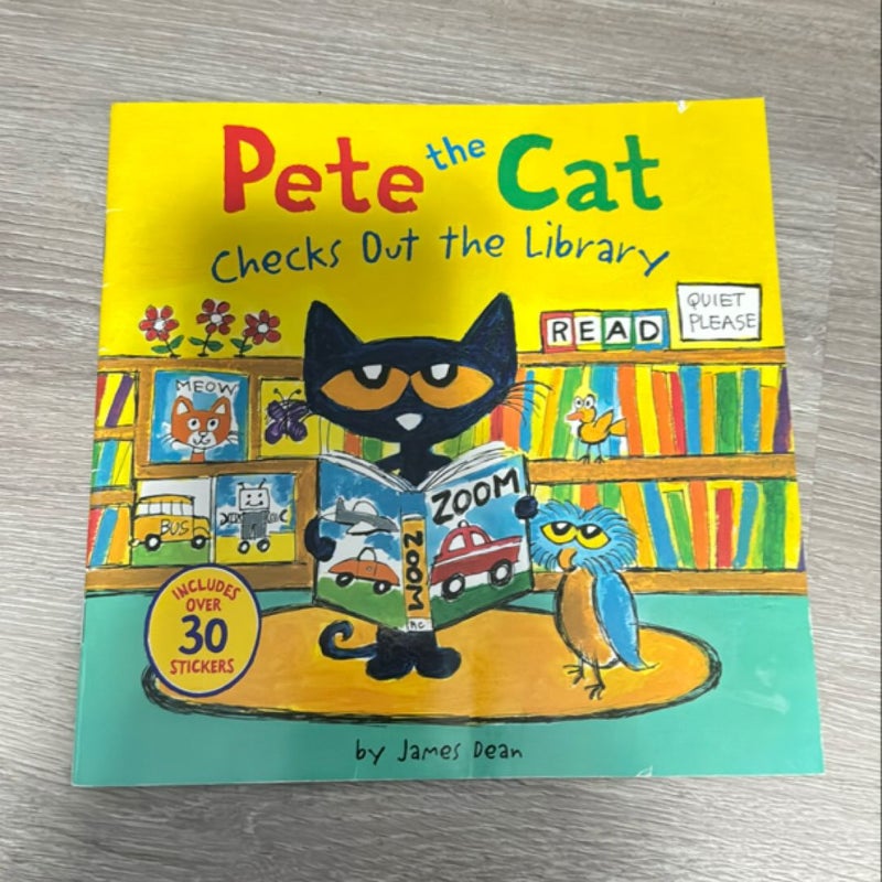 Pete the Cat Checks Out the Library