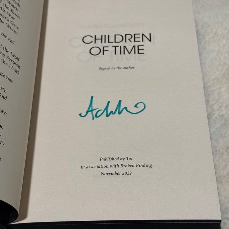 Children of Time series signed