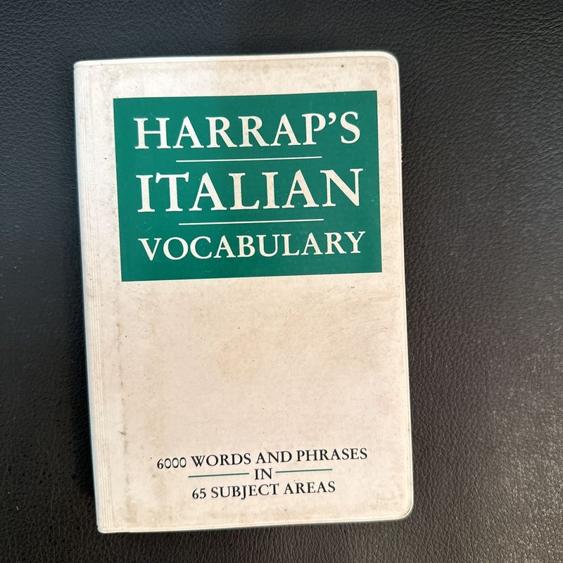 Harrap's Italian Vocabulary