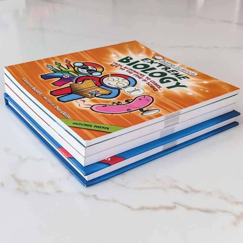 Basher Science Bundle of 4 Books (3 PB, 1 HC)