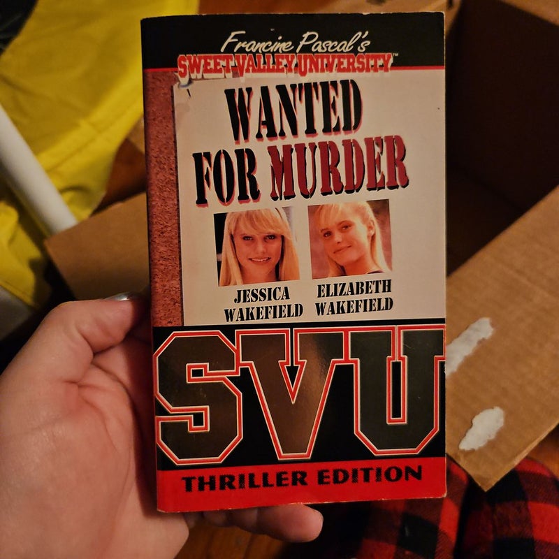 Sweet Valley University Wanted for Murder