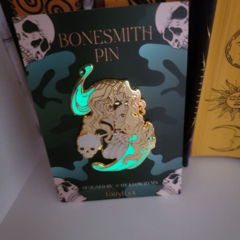 Fairyloot Bonesmith Glow in the Dark Pin 