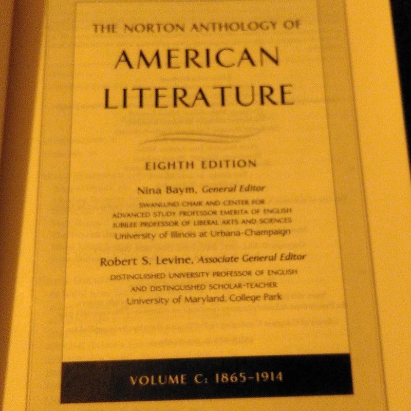 The Norton Anthology of American Literature, 1865-1914