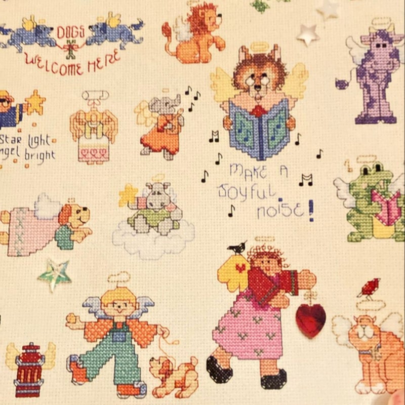 Cross Stitch 101 Folk Art Angels, 1996