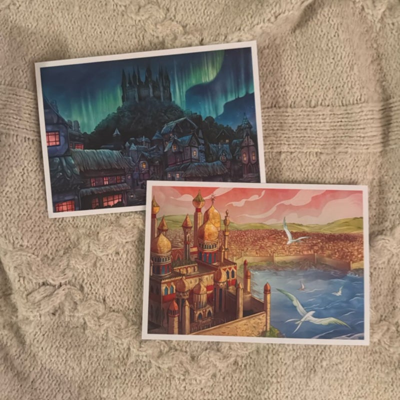 Trial of the Sun Queen postcard set (Illumicrate exclusive)