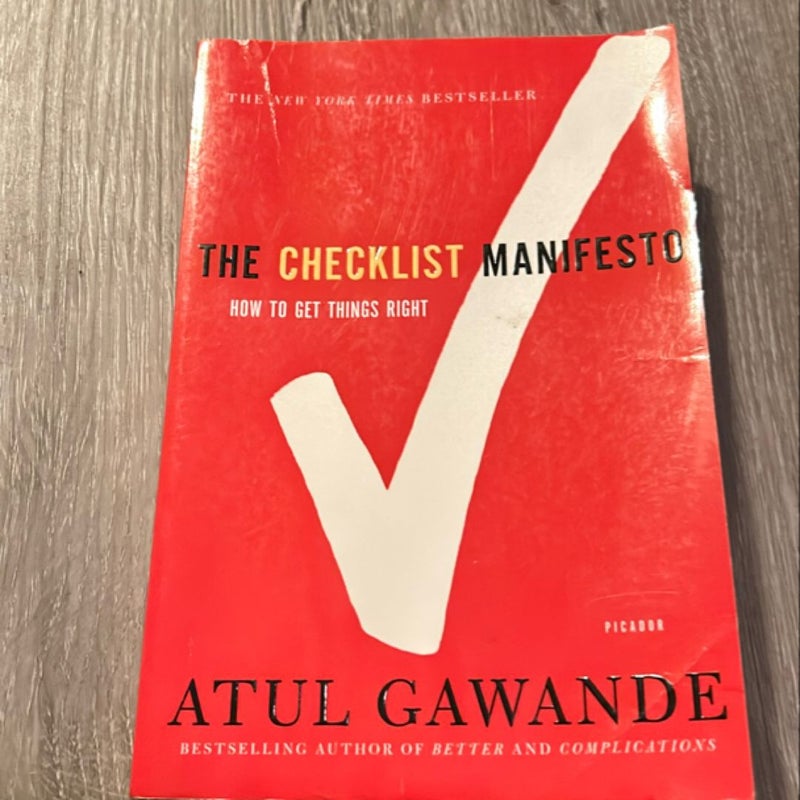 The Checklist Manifesto