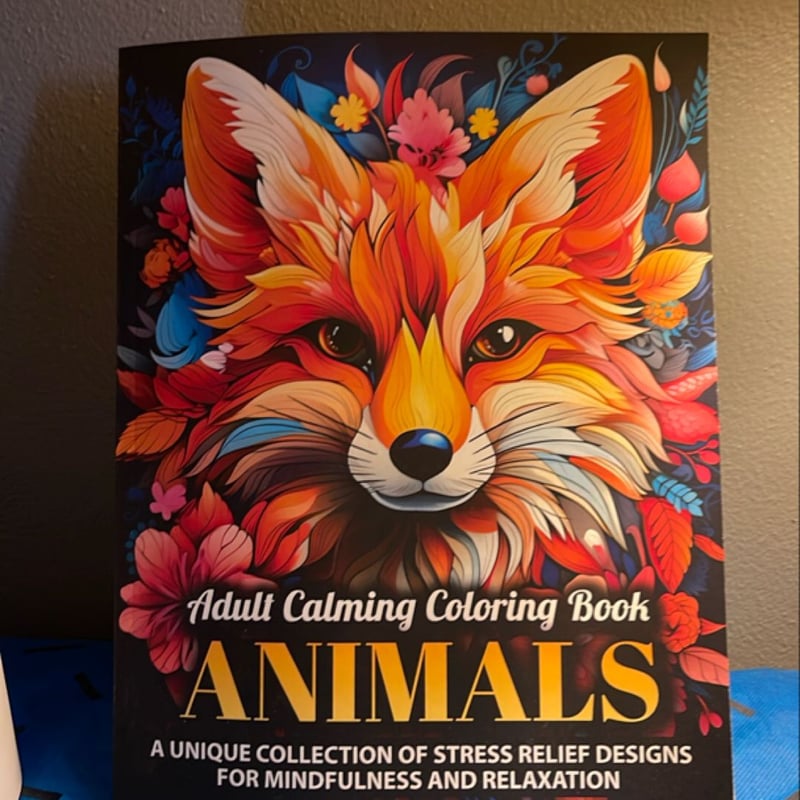 Adult Calming Coloring Book - Animals by Jasmine Matthews
